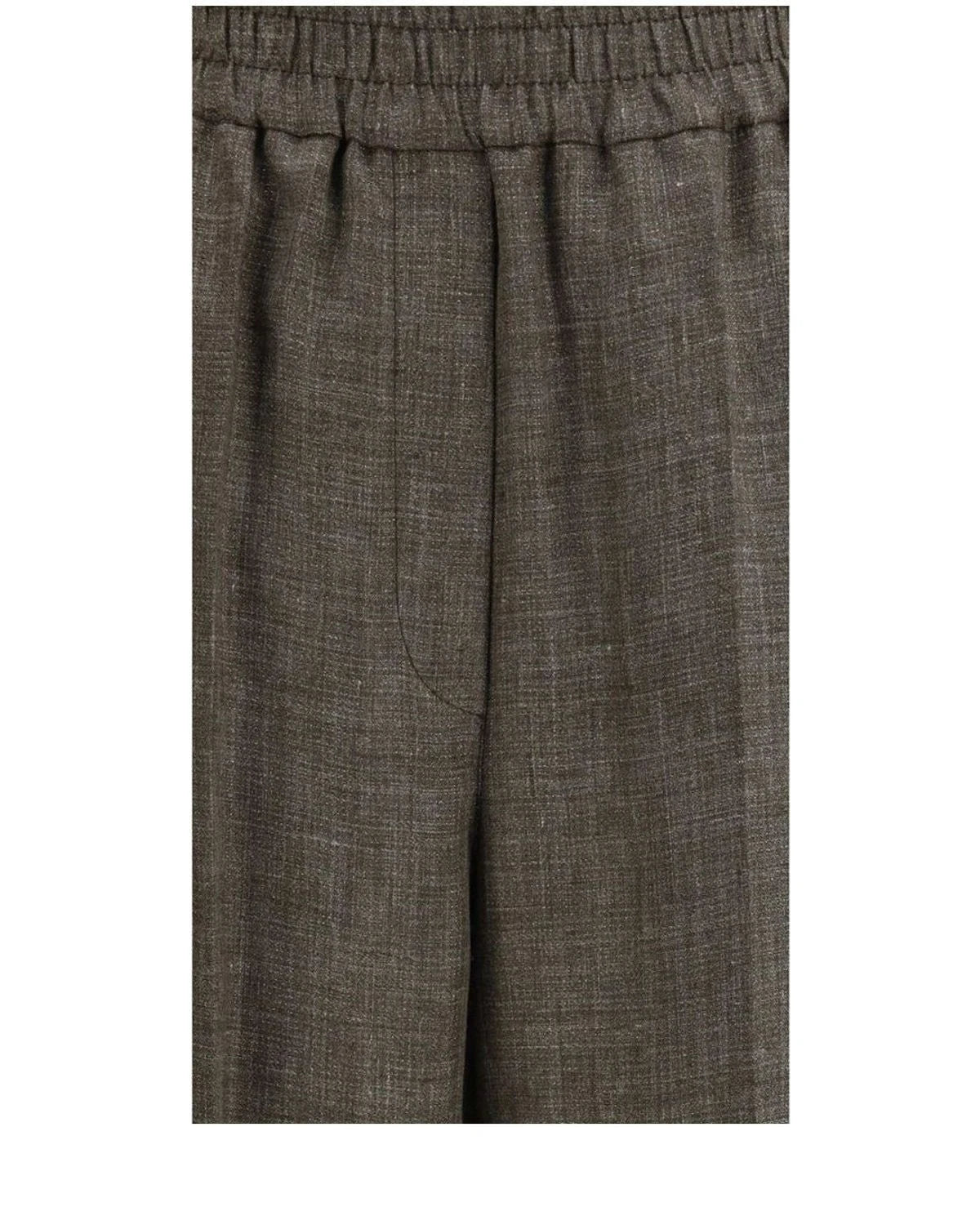 Brunello Cucinelli Palazzo Pant in brown, Linen — view 3