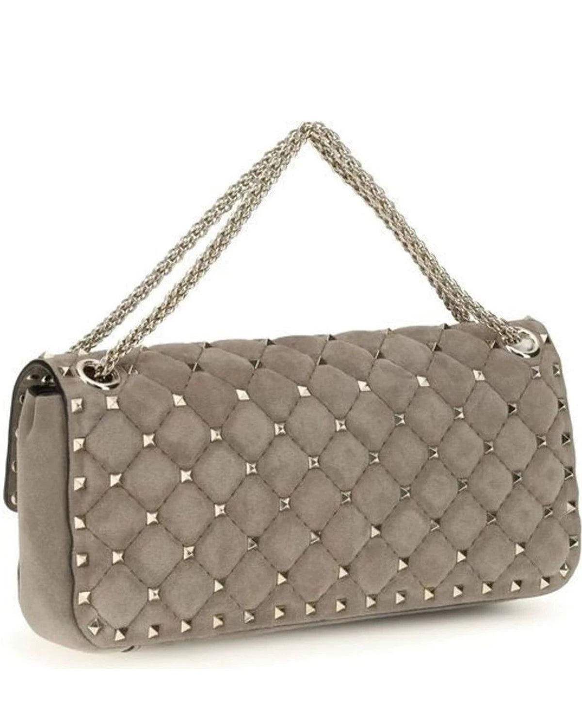 Valentino Garavani Shoulder Bag in gray, Suede — view 3