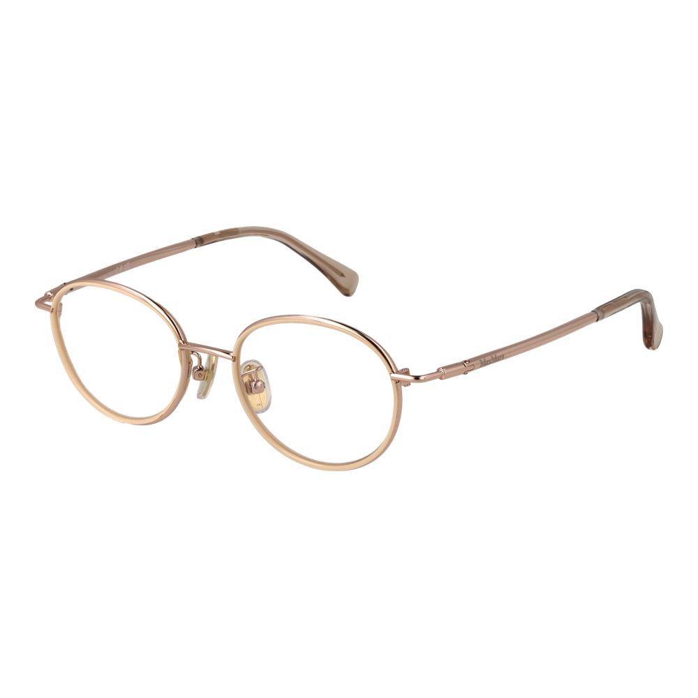 Max Mara Rose Gold Women Optical Frame Glam Steals