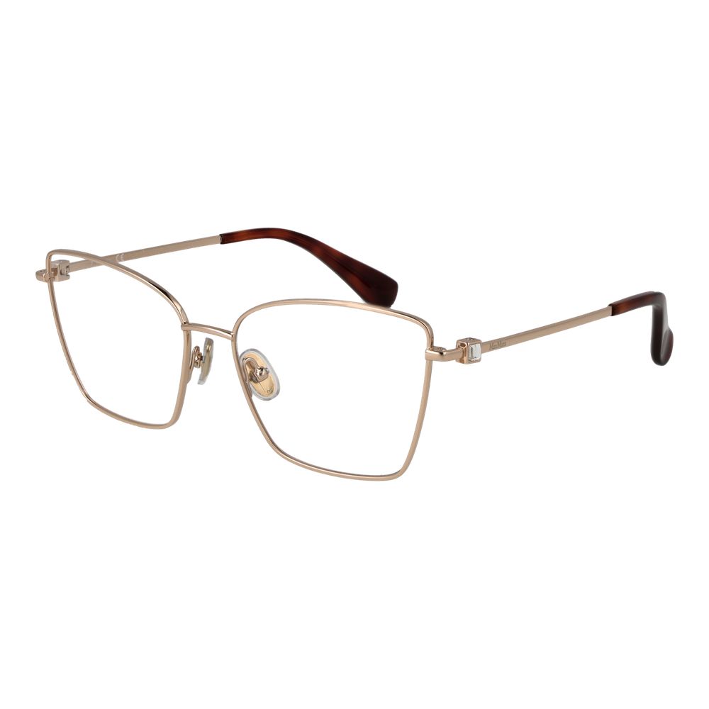 Max Mara Rose Gold Women Optical Frame Glam Steals
