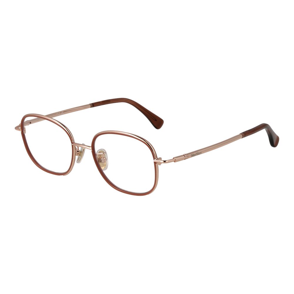 Max Mara Rose Gold Women Optical Frame Glam Steals