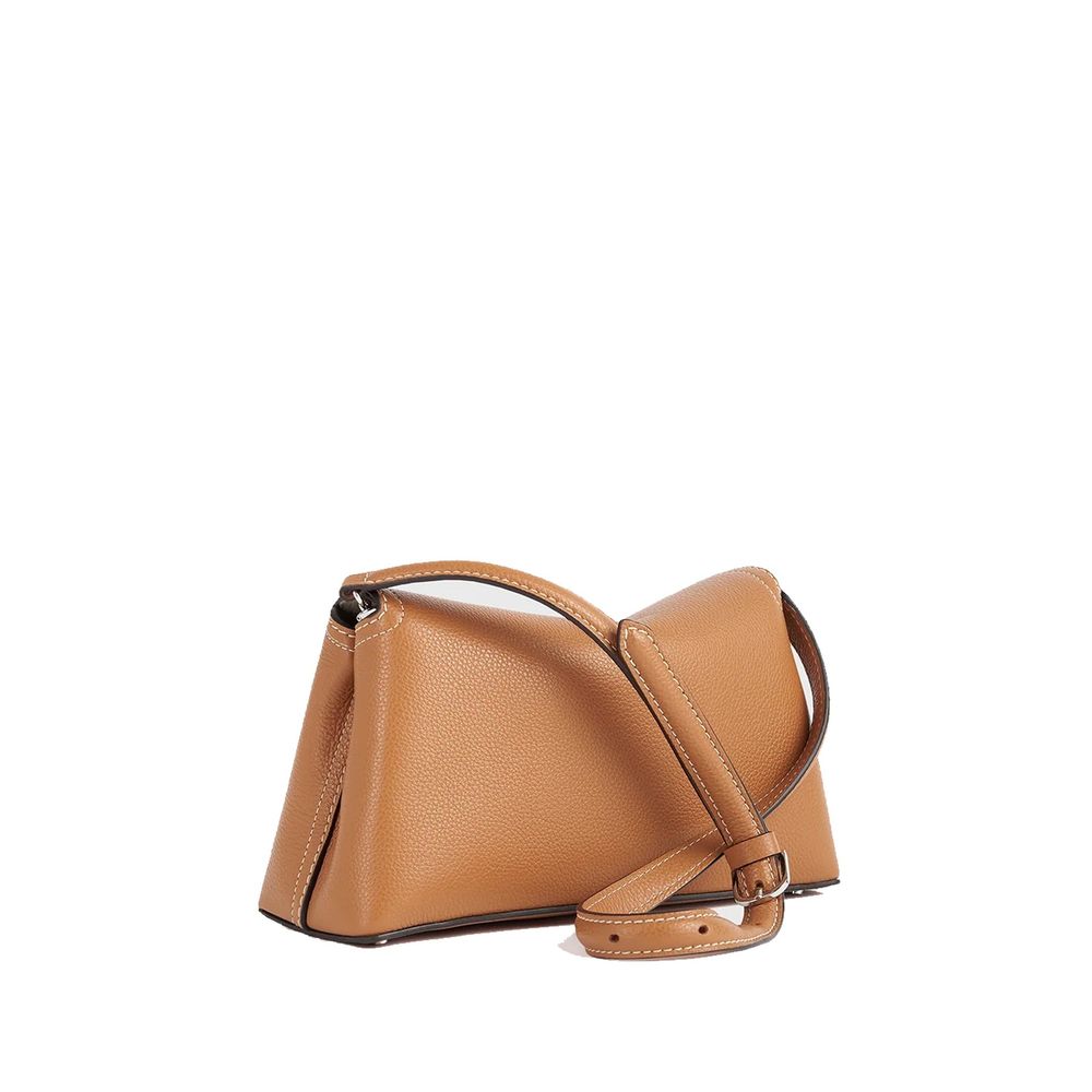 Toteme Leather T Lock Grained Clutch Bag