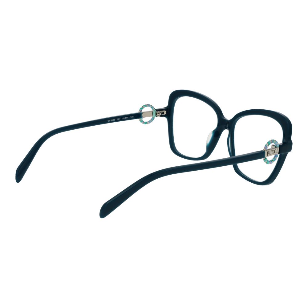 Emilio Pucci Turquoise Women Optical Frame