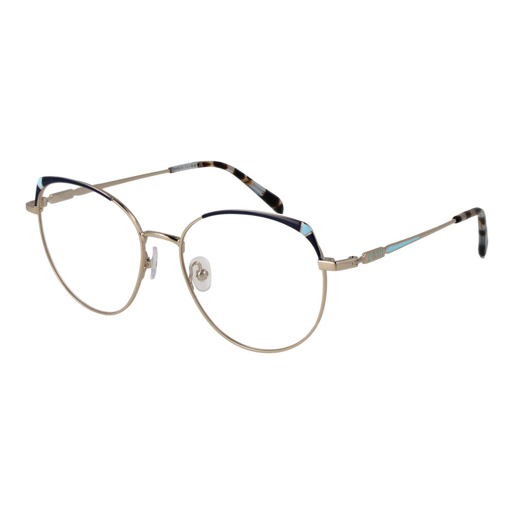 Emilio Pucci Gold Women Optical Frame