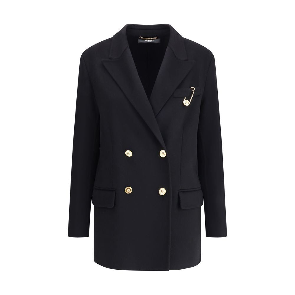 Versace Wool and Cachemire Double Breasted Coat