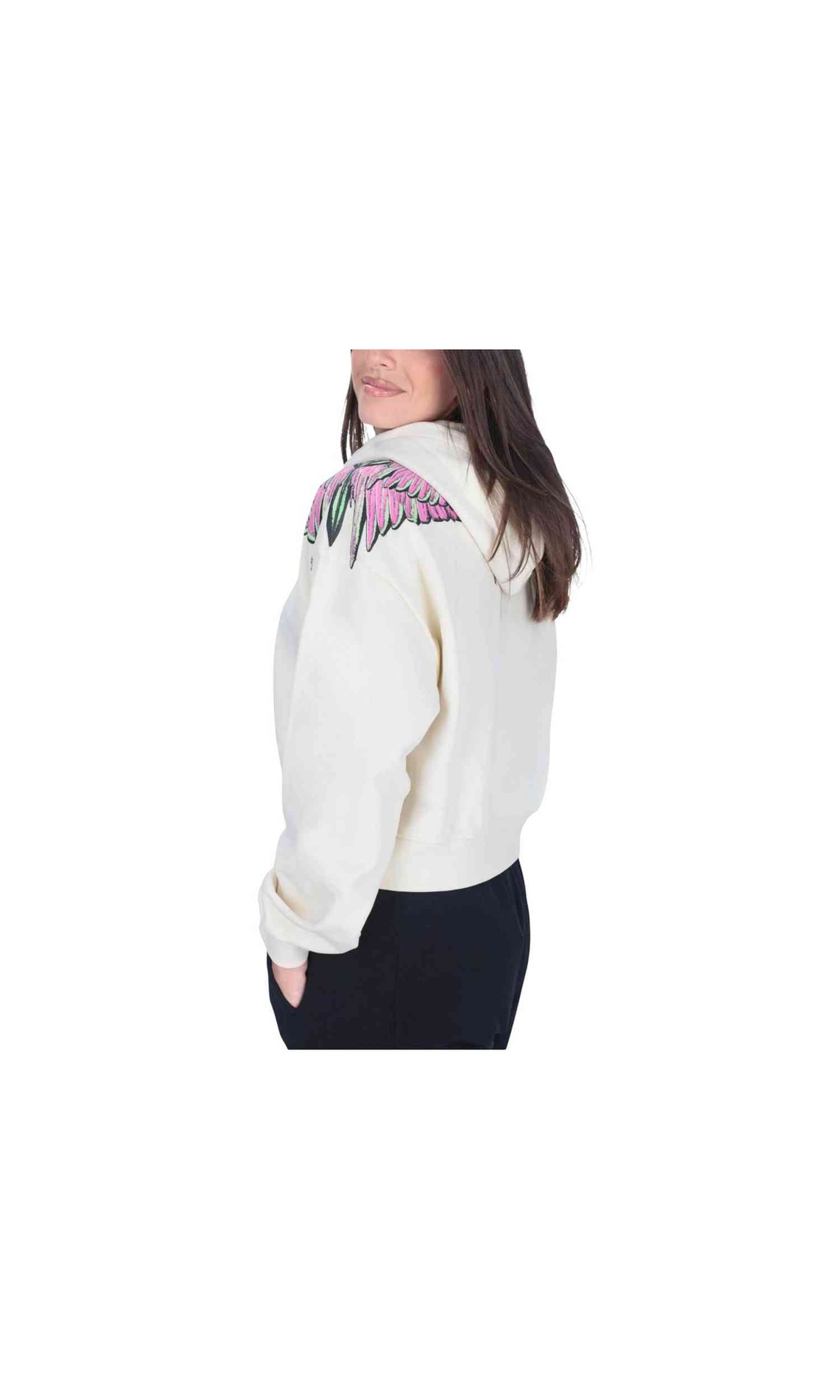 County of Milan White Cotton Hoody Glam Steals