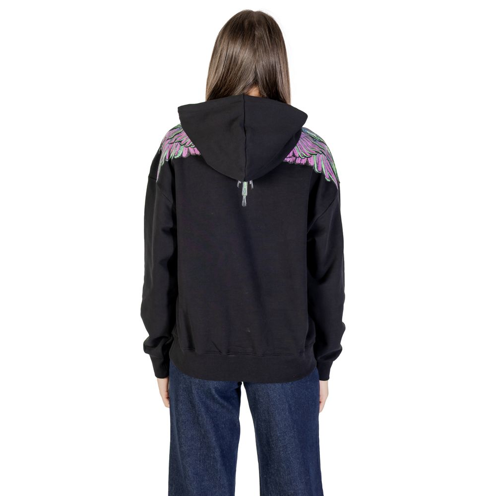 County of Milan Black Cotton Hoody Glam Steals