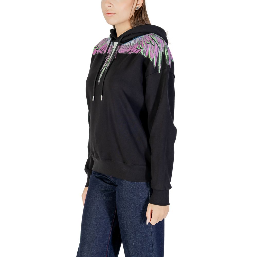 County of Milan Black Cotton Hoody Glam Steals