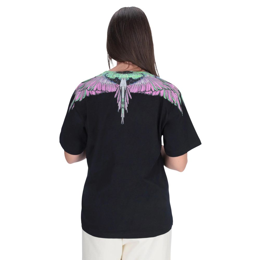 County of Milan Black Cotton T-Shirt Glam Steals