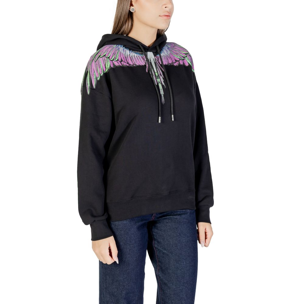 County of Milan Black Cotton Hoody Glam Steals