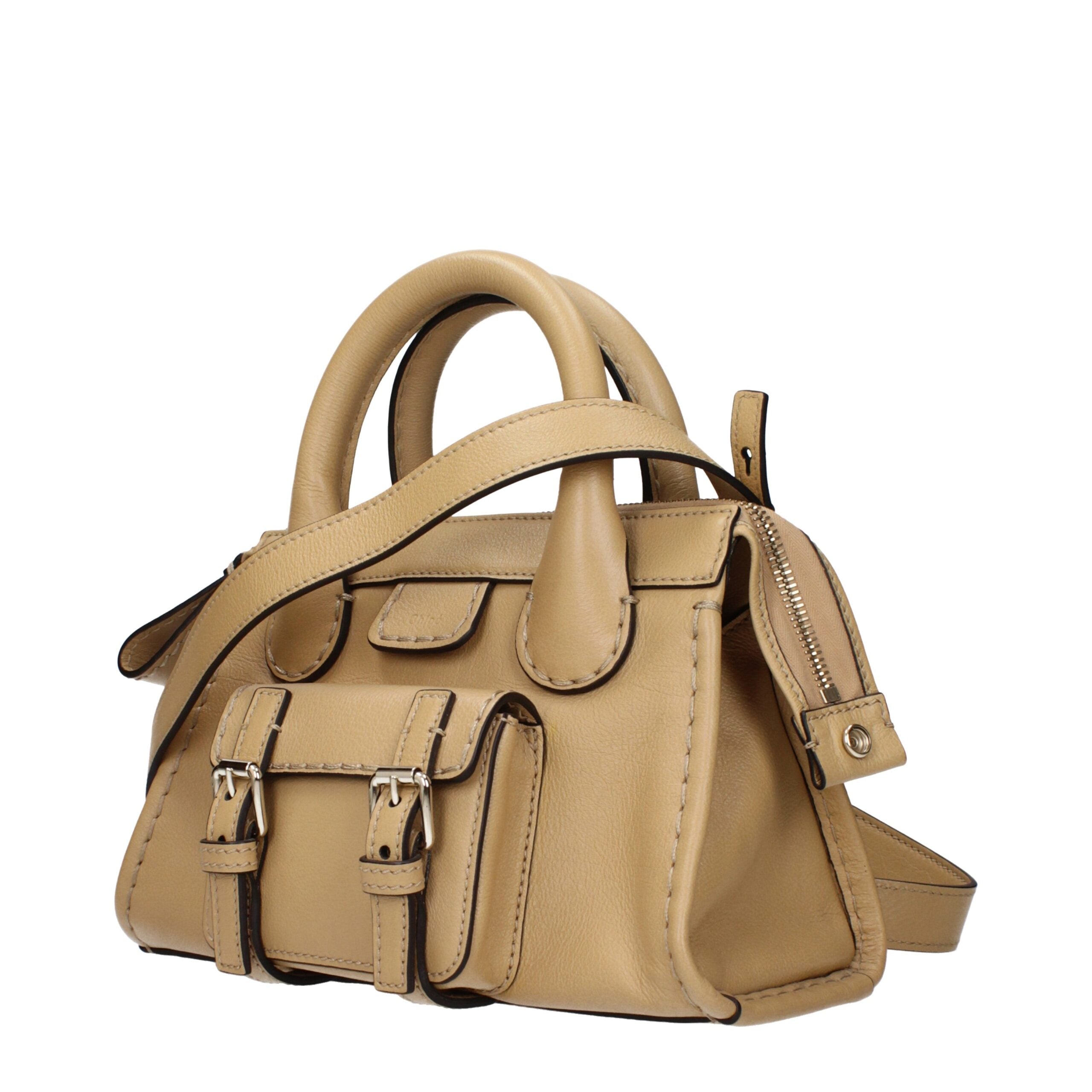 Chloé Beige Leather Handbags Glam Steals
