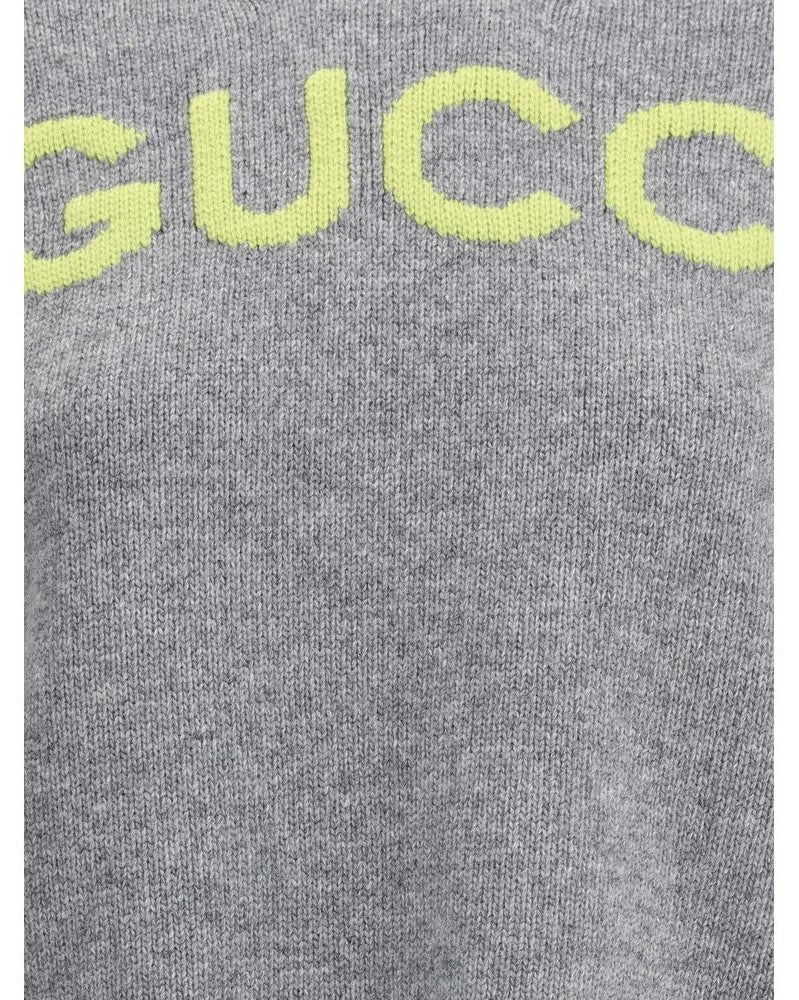 Gucci Wool Sweater with embroidered monogram Glam Steals