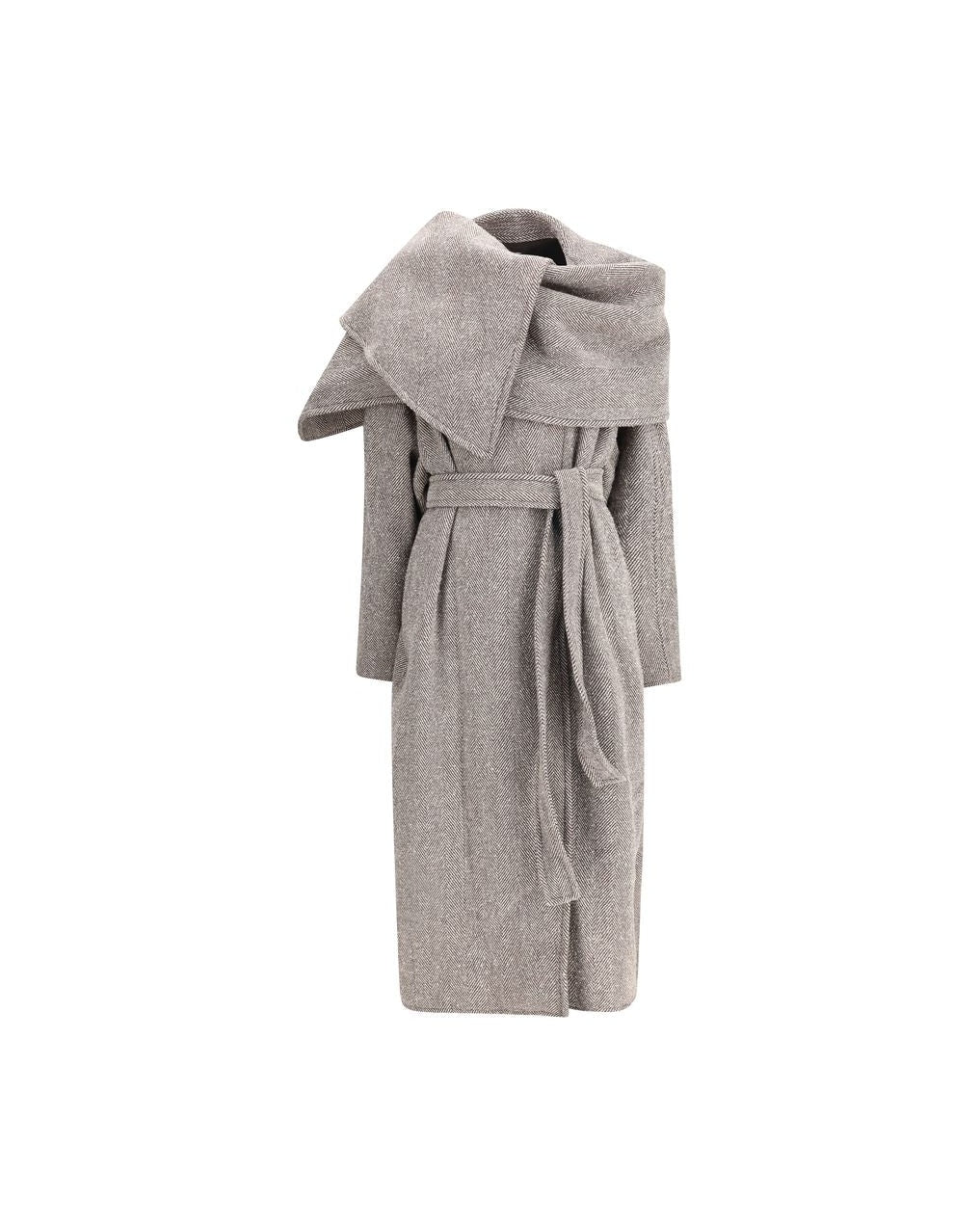 Salvatore Ferragamo Oversized Asymmetric Coat Glam Steals