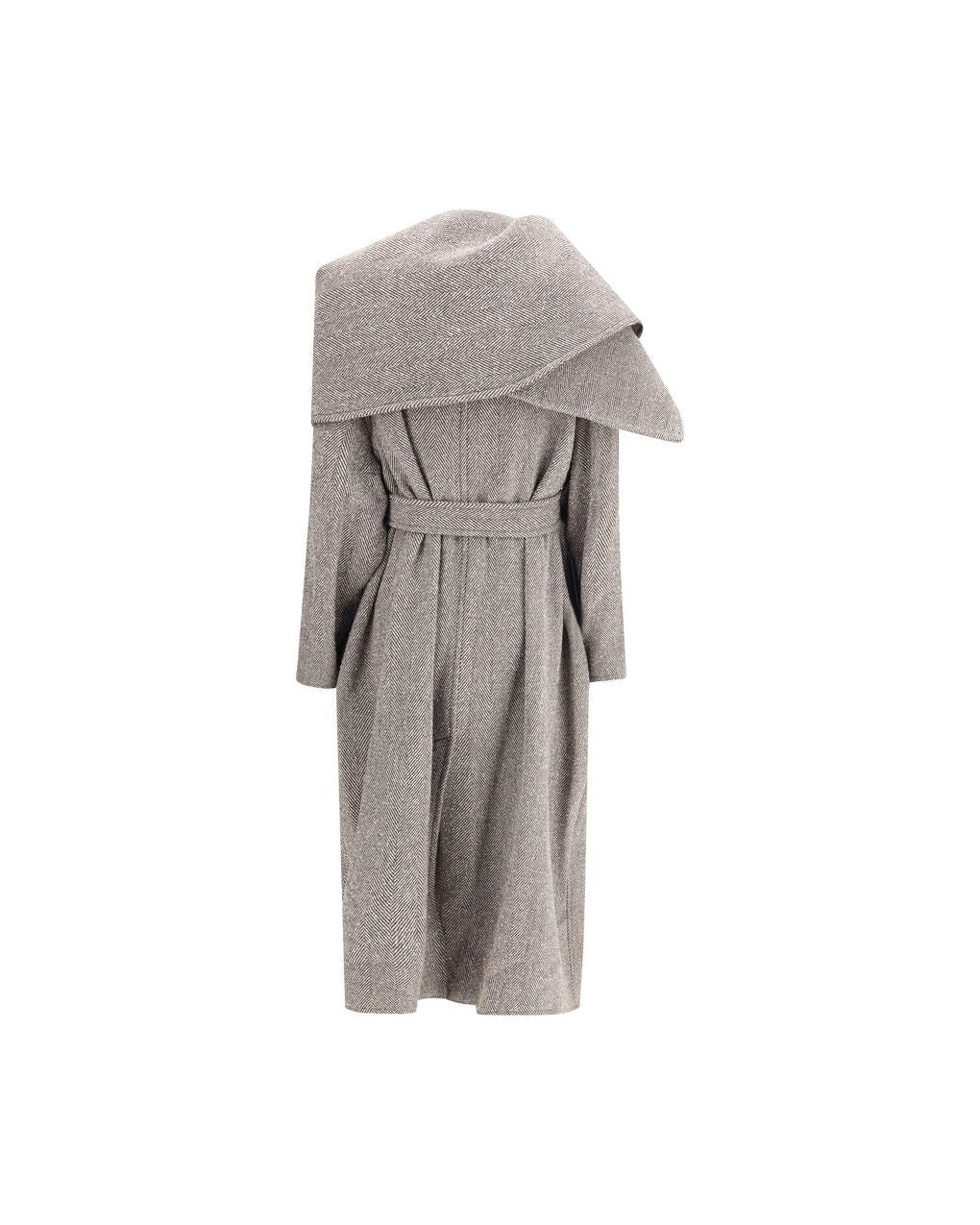 Salvatore Ferragamo Oversized Asymmetric Coat Glam Steals