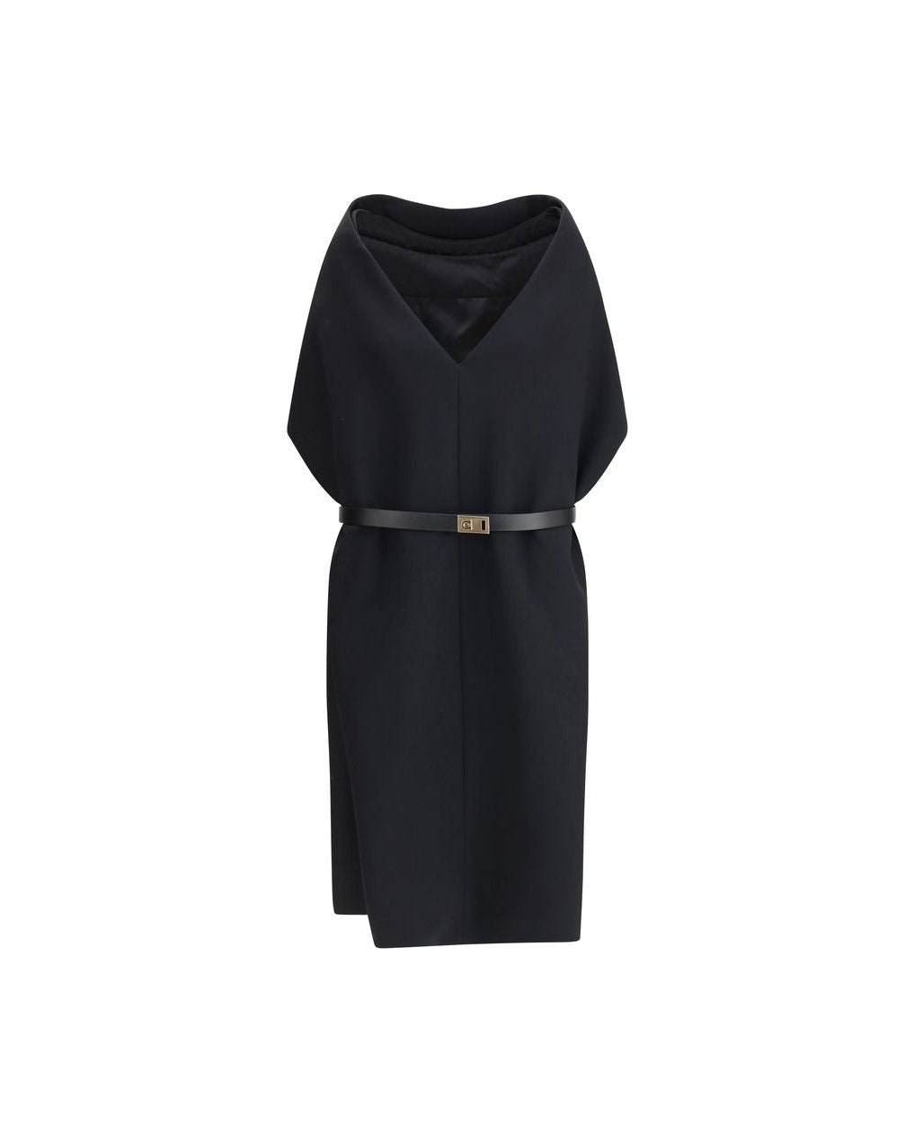 Salvatore Ferragamo Belted Midi Dress Glam Steals