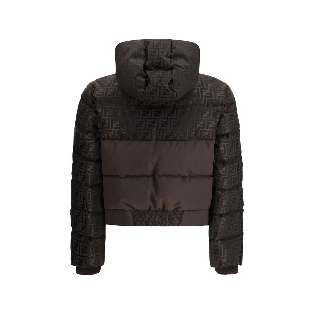 Fendi Brown Cotton Shell Jacket Glam Steals
