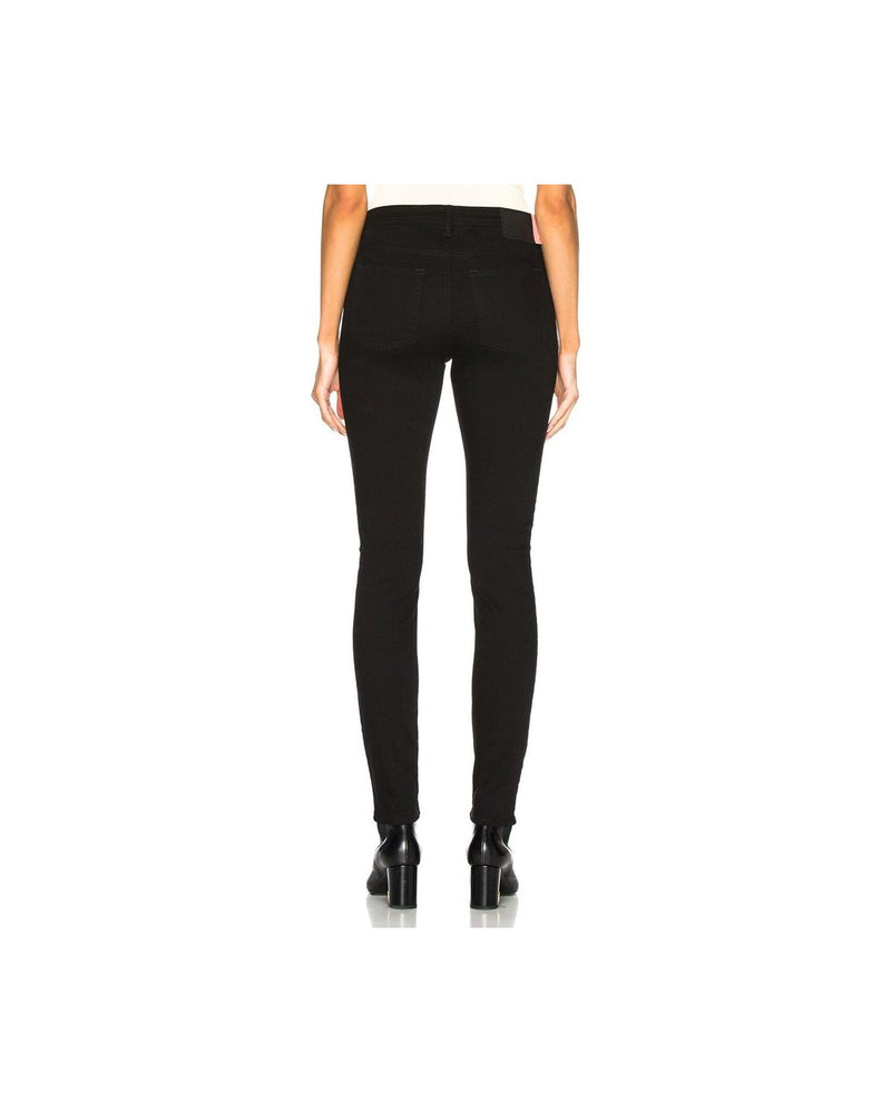 Acne Studios Black Cotton Skinny Jeans Glam Steals