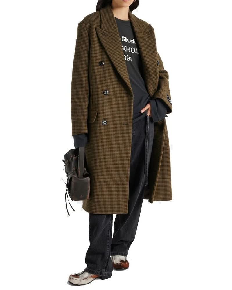 Acne Studios Brown Fibers Coat Glam Steals