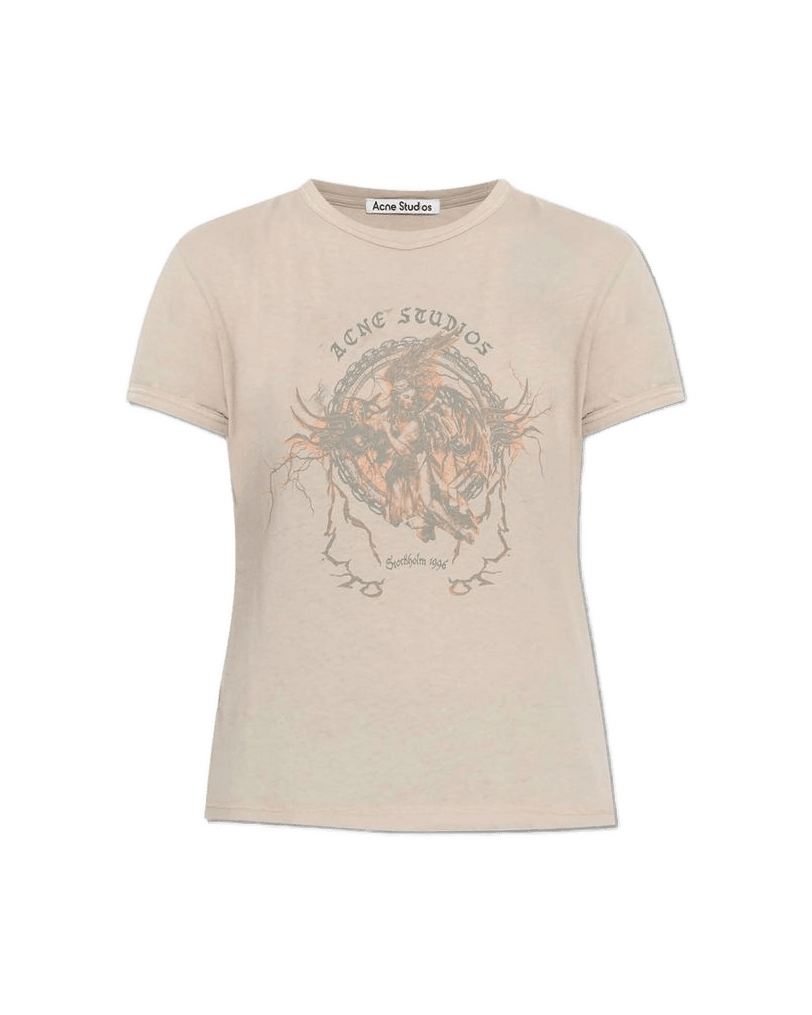 Acne Studios Gray Cotton T-shirt