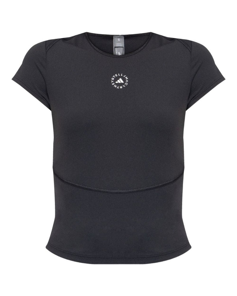 Adidas By Stella Mccartney Black Polo T-shirt Glam Steals
