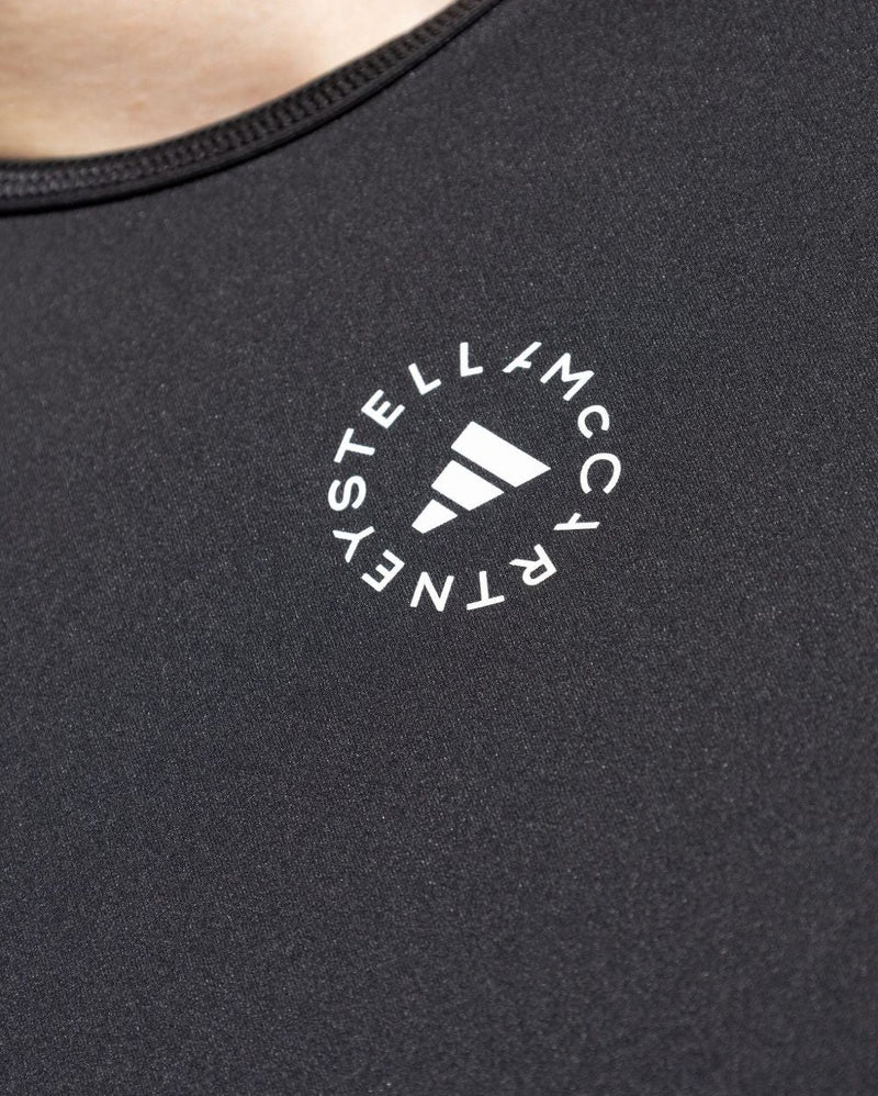 Adidas By Stella Mccartney Black Polo T-shirt Glam Steals