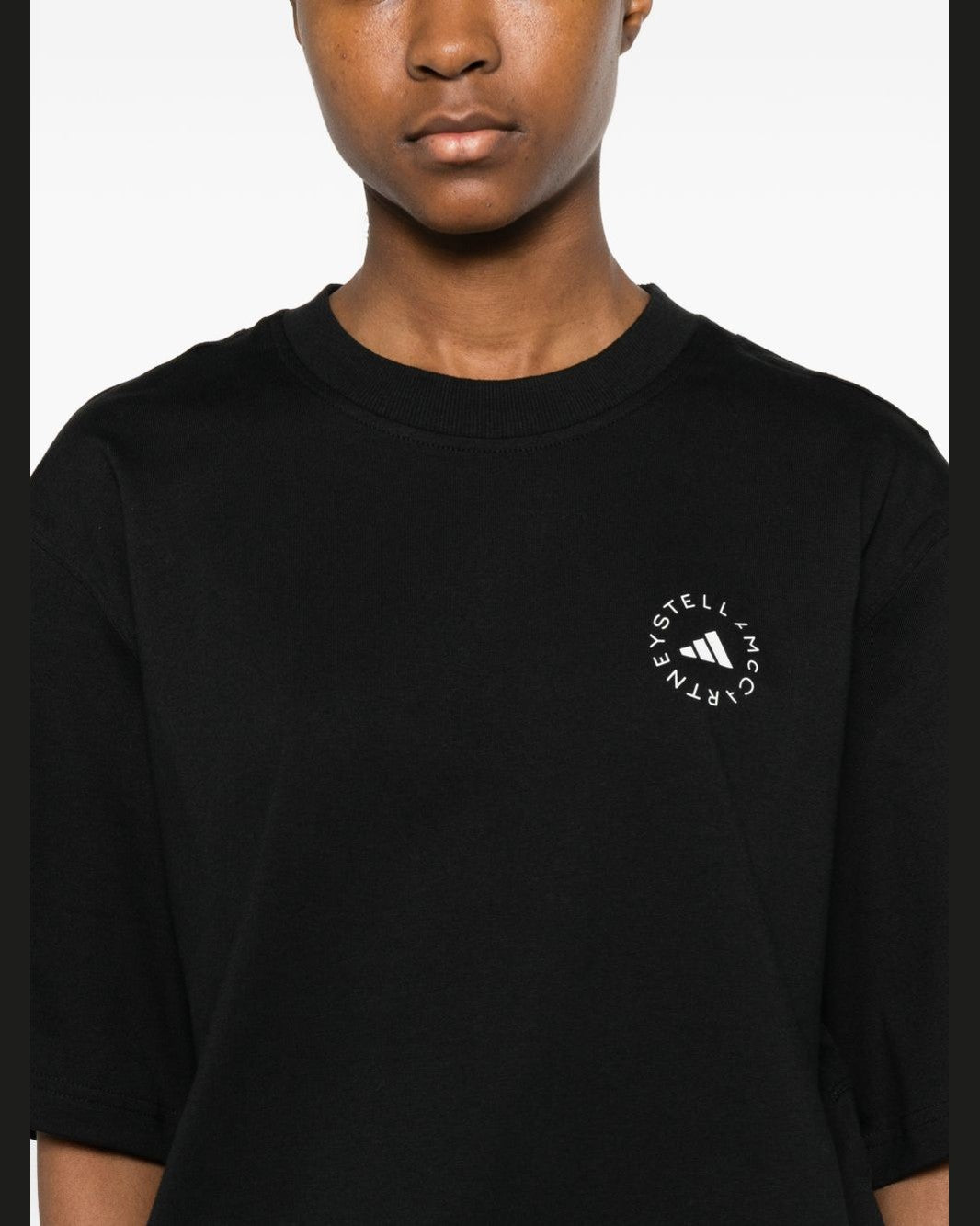 Adidas By Stella Mccartney Black Polo T-shirt Glam Steals