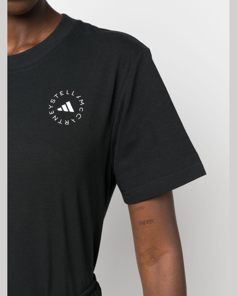 Adidas By Stella Mccartney Black Polo T-shirt Glam Steals