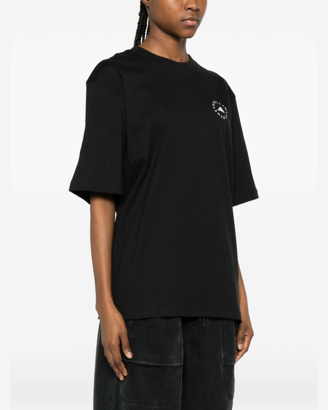 Adidas By Stella Mccartney Black Polo T-shirt Glam Steals