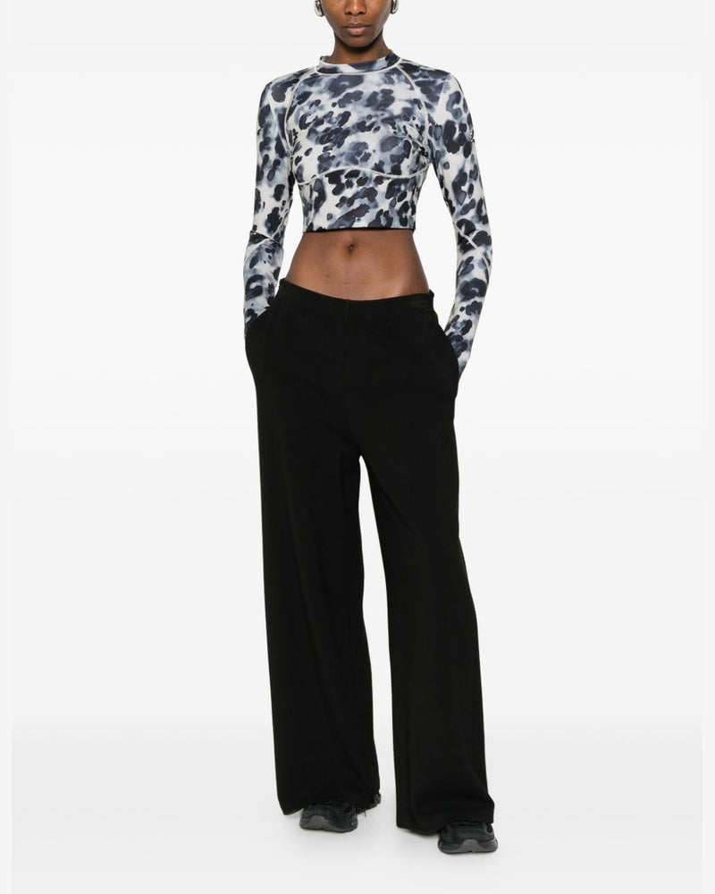 Adidas By Stella Mccartney Black Polo T-shirt Glam Steals