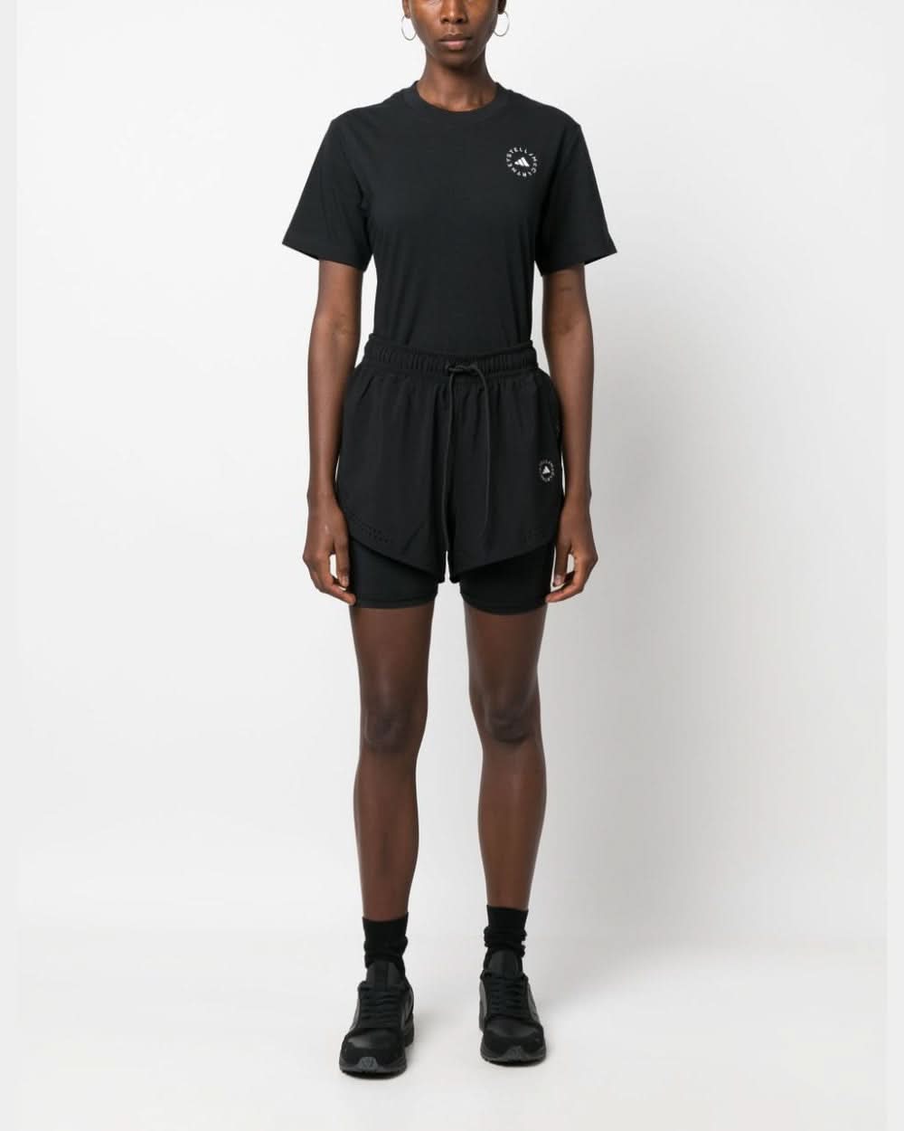 Adidas By Stella Mccartney Black Polo T-shirt Glam Steals
