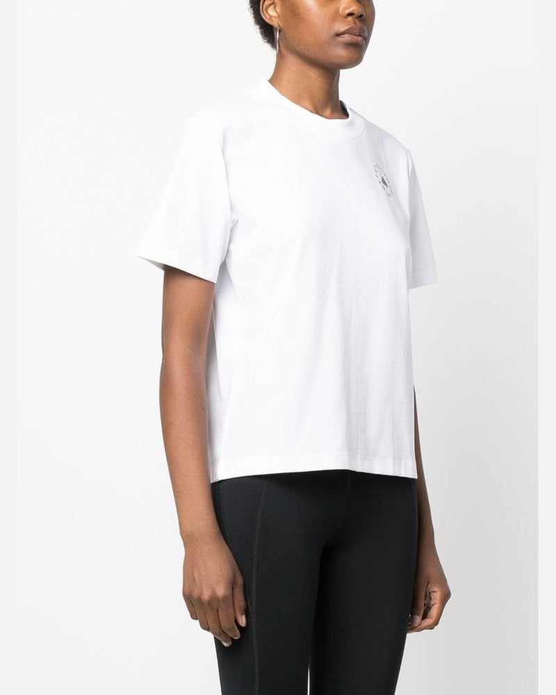 Adidas By Stella Mccartney White Polo T-shirt Glam Steals