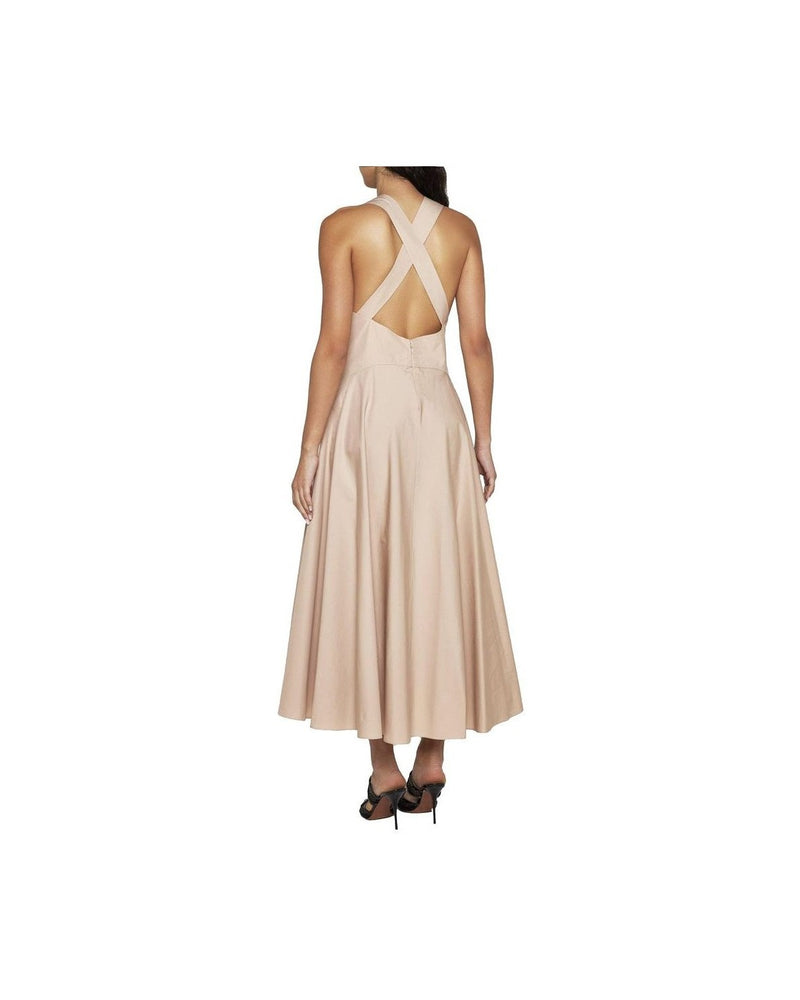 Alaïa Beige Cotton Casual Dress Glam Steals
