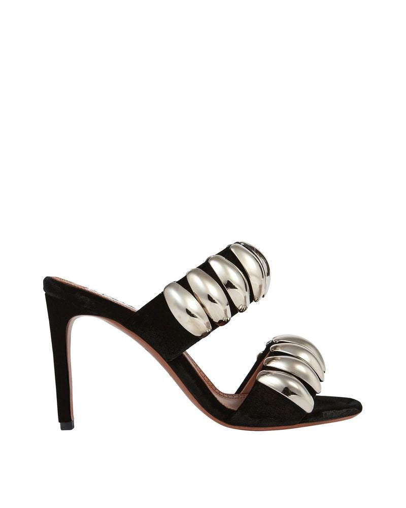 Alaïa Black Cotton Mules Glam Steals