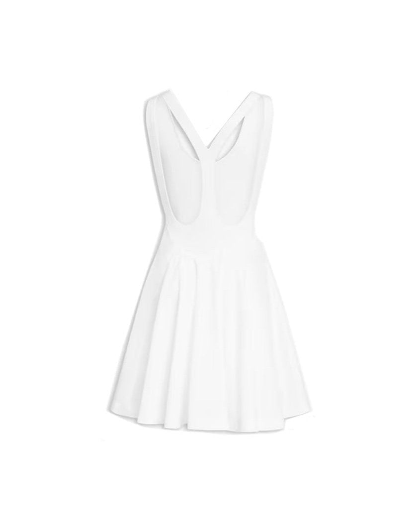 Alaïa White Cotton Casual Dress Glam Steals
