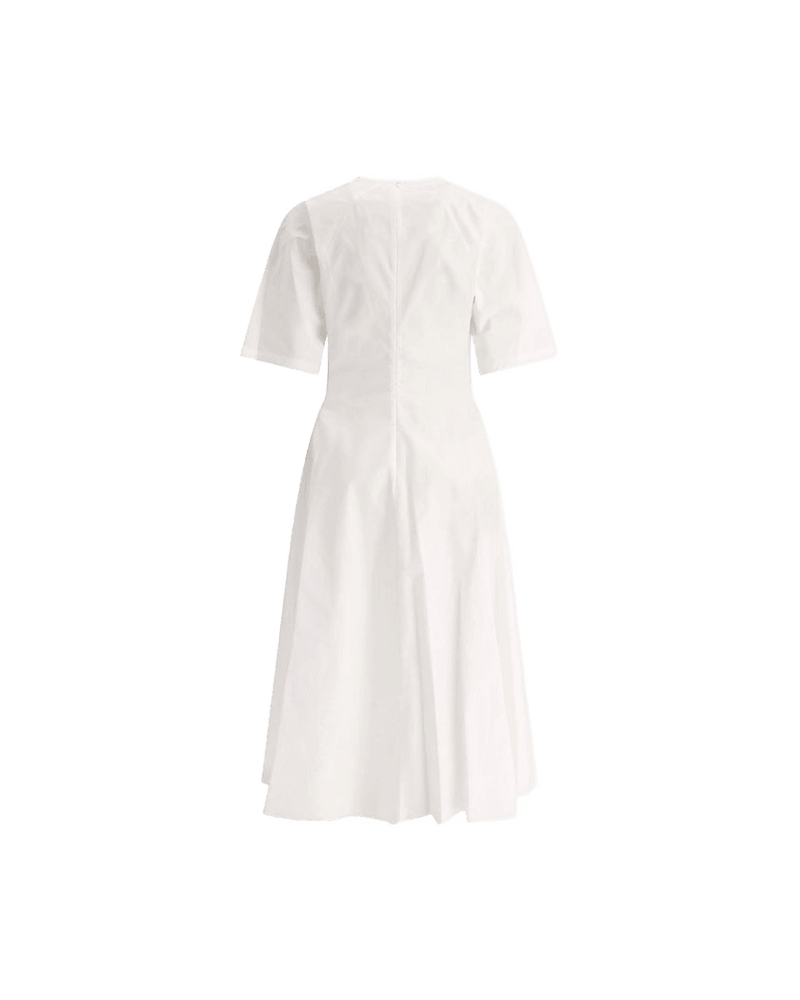 Alaïa White Cotton Casual Dress Glam Steals