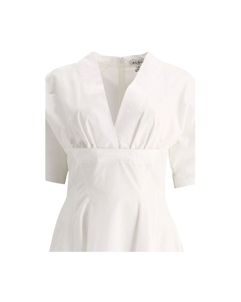 Alaïa White Cotton Dress Glam Steals
