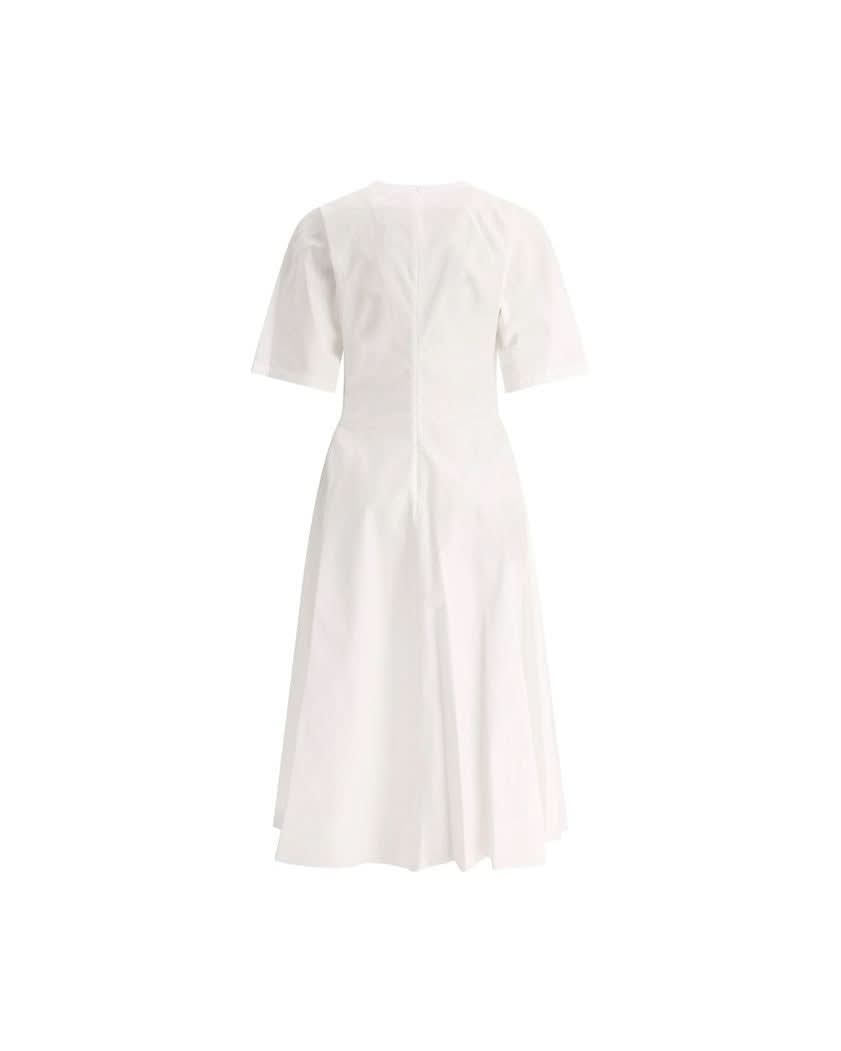 Alaïa White Cotton Dress Dresses