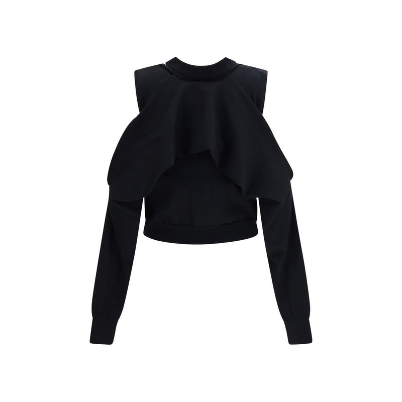 Alainpaul Black Cotton Cardigan Glam Steals