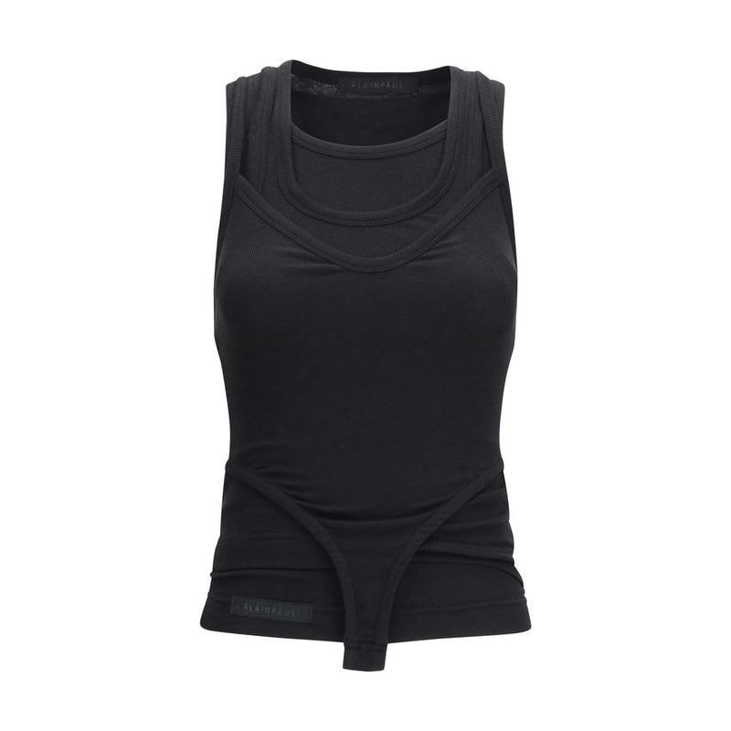 Alainpaul Black Lyocell Tank Top Glam Steals