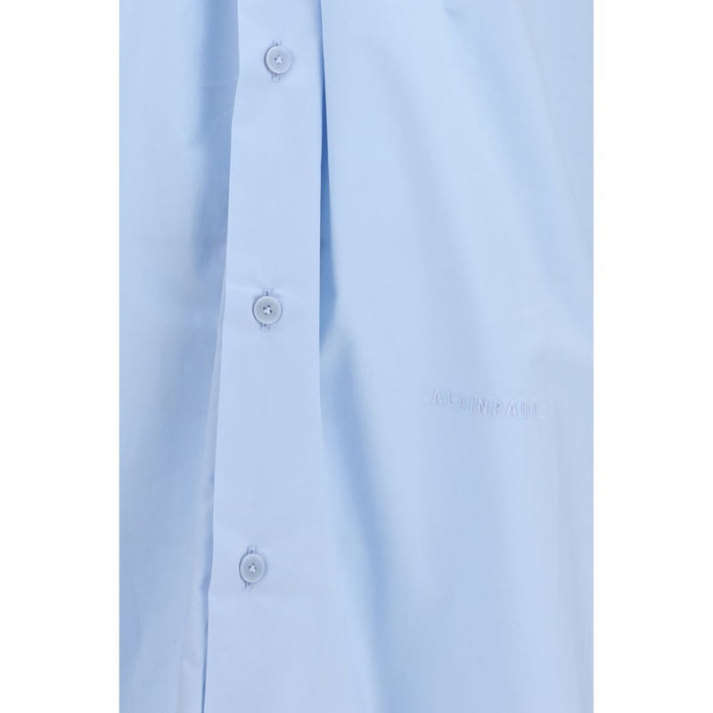 Alainpaul Blue Cotton Dress Shirt Glam Steals