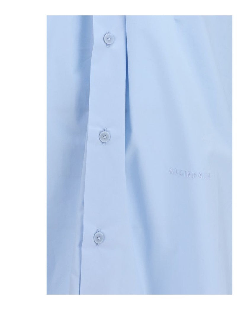 Alainpaul Blue Cotton Dress Shirt Glam Steals