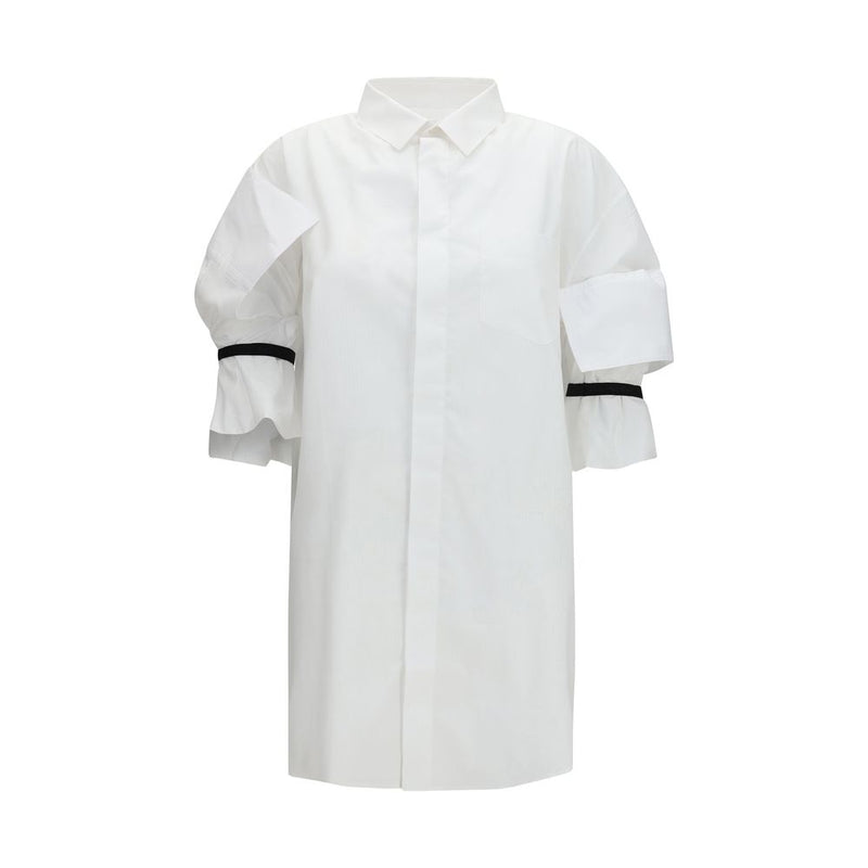 Alainpaul White Cotton Shortsleeve Shirt Glam Steals