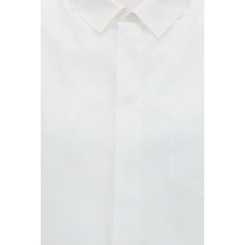 Alainpaul White Cotton Shortsleeve Shirt Glam Steals