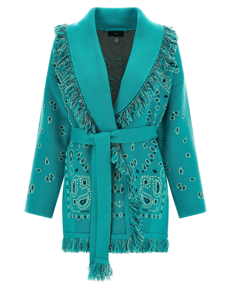 Alanui Bandana Cardigan Glam Steals