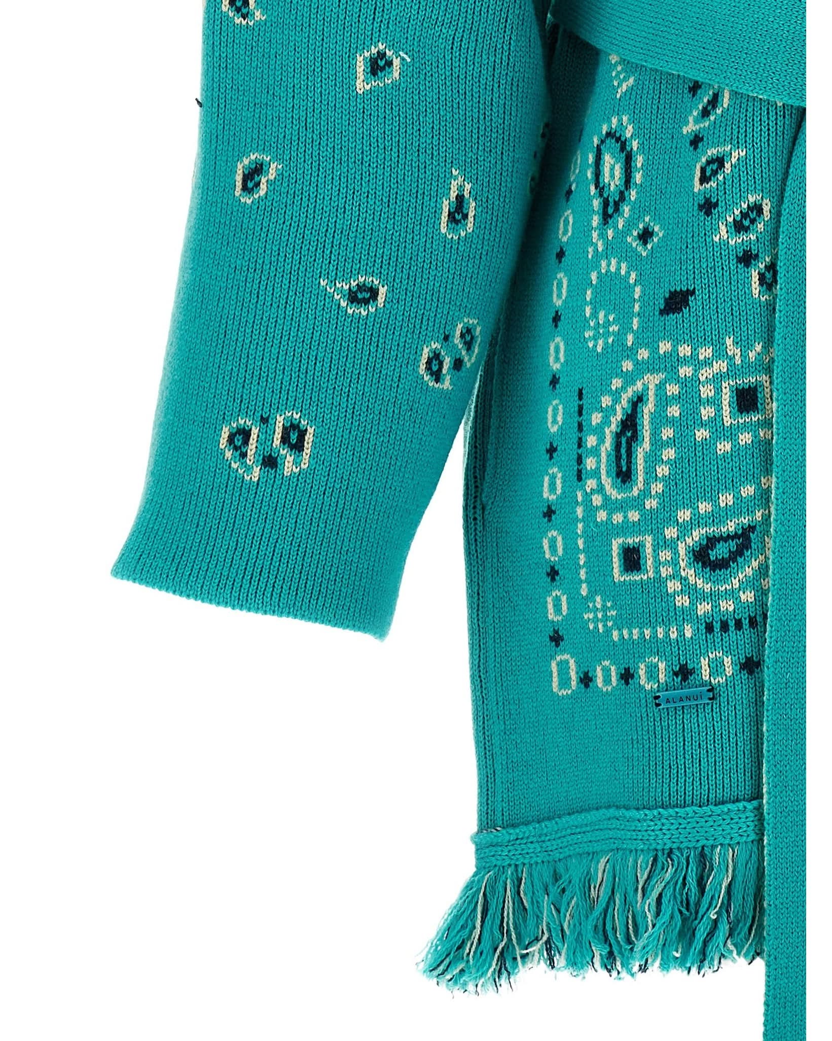 Alanui Bandana Cardigan Glam Steals