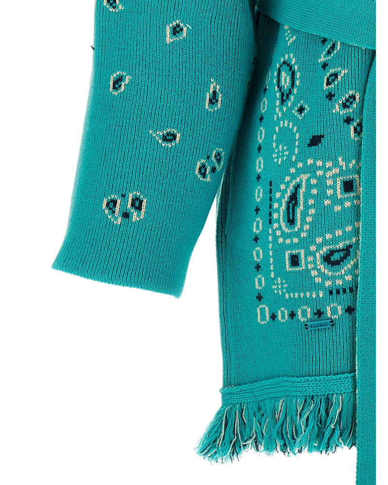 Alanui Bandana Cardigan Glam Steals