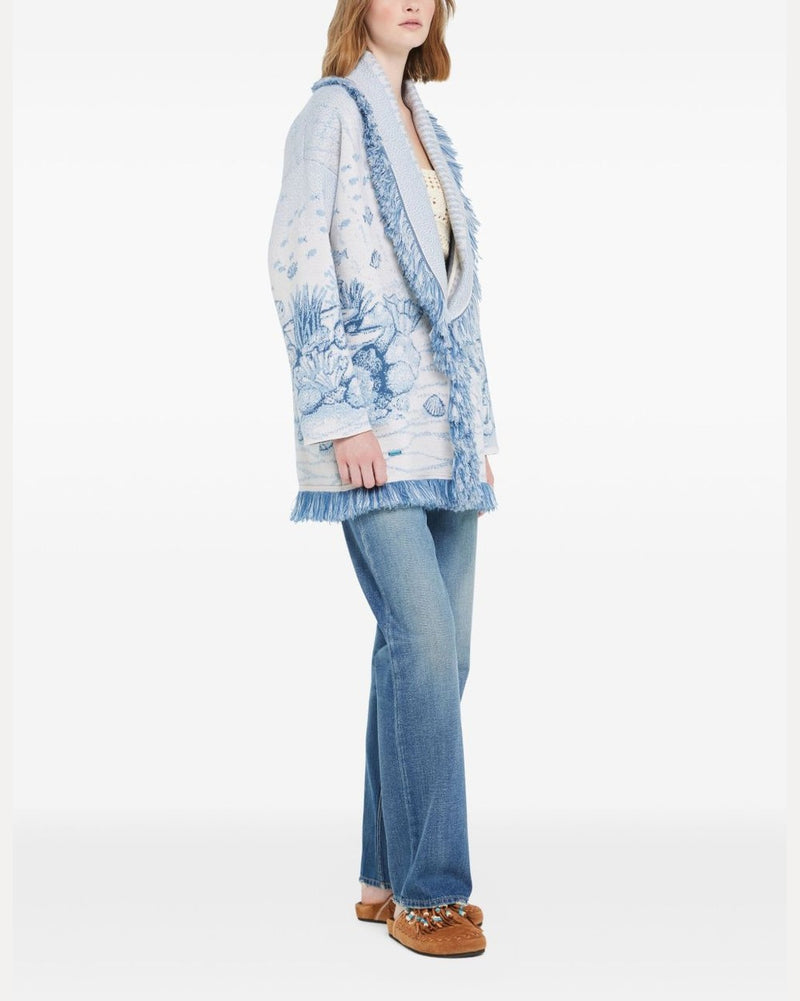 Alanui Sweaters Clear Blue Glam Steals
