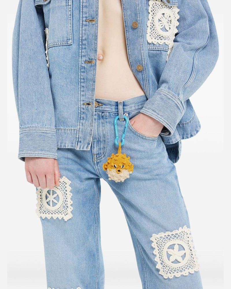 Alanui Yellow Keychains Small Leather Goods