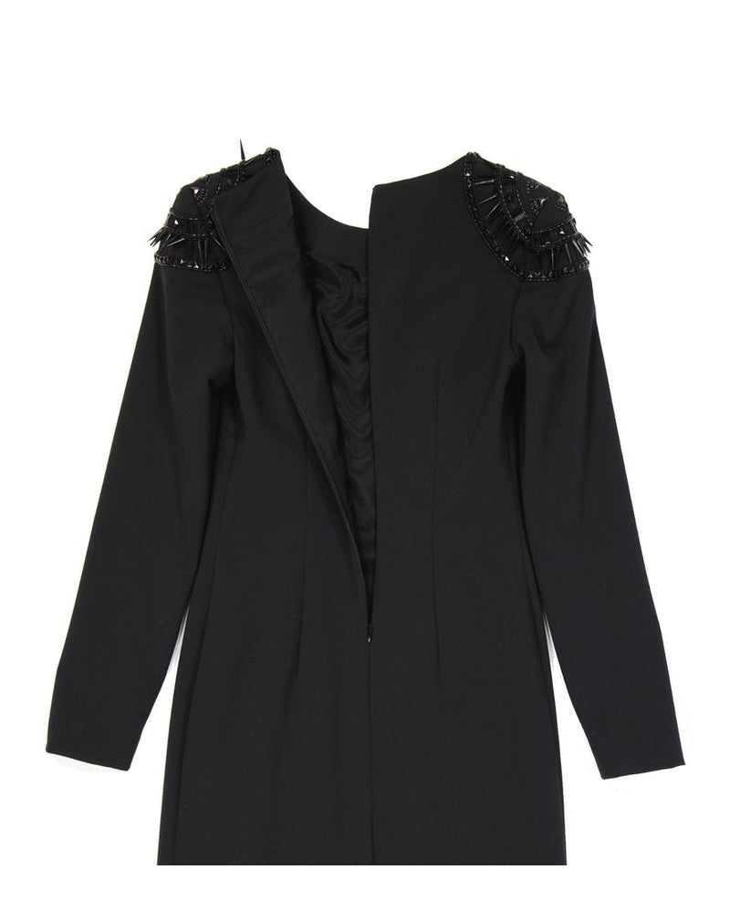 Alberta Ferretti Black Elastane Dress Glam Steals