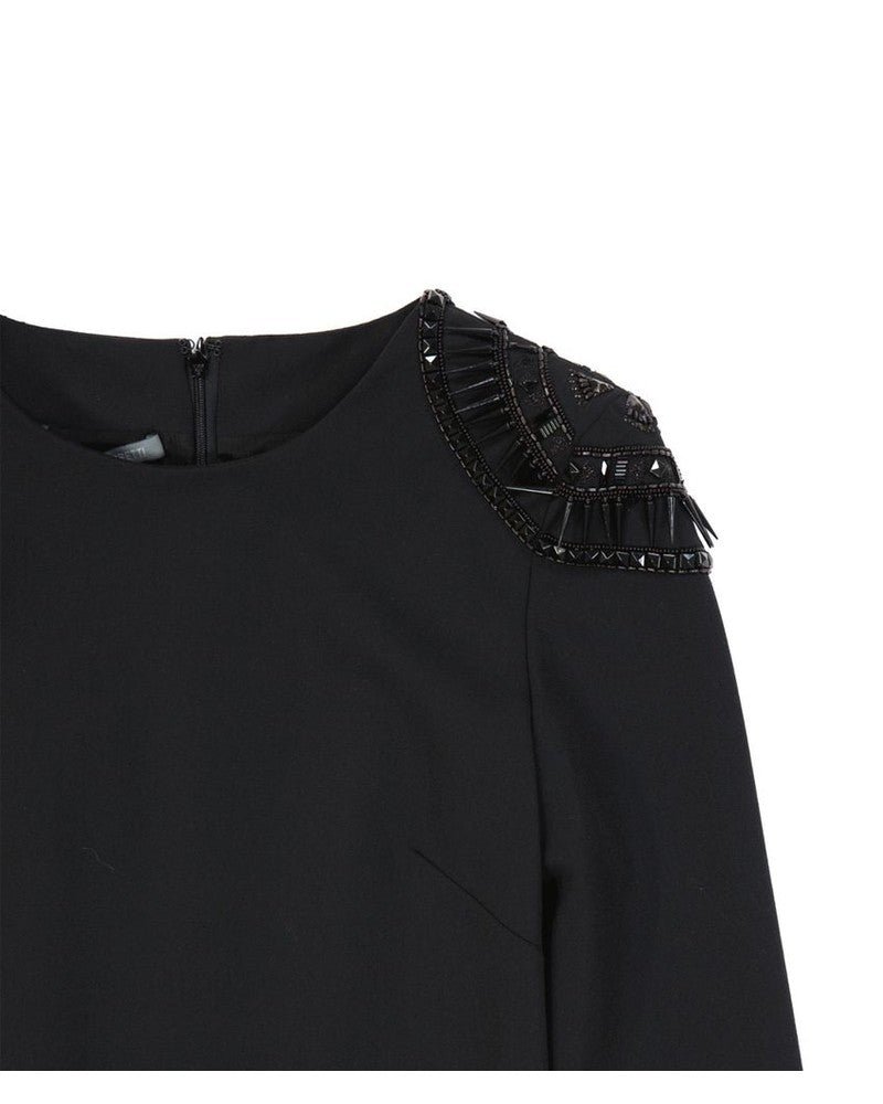 Alberta Ferretti Black Elastane Dress Glam Steals